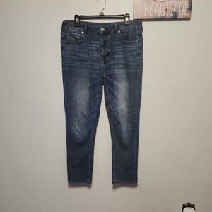 American Eagle Size 12 Tomgirl Denim High Rise Jeans
